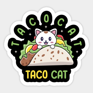 Taco Cat Sticker